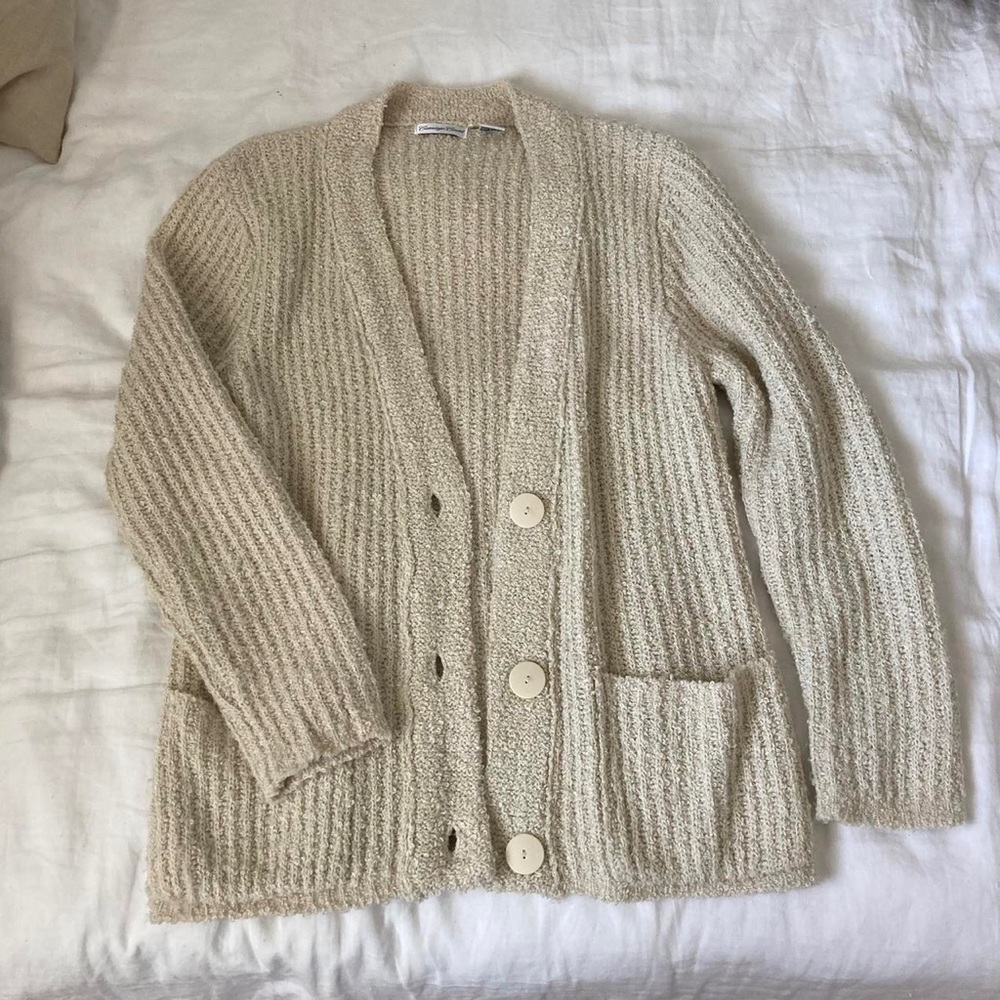 Vintage cream cardigan sweater